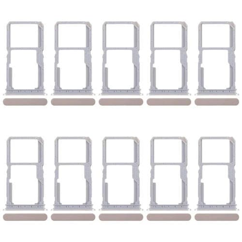 Bandeja para tarjeta SIM original Realme 14x India (10 unidades) + bandeja para tarjeta SIM/bandeja para tarjeta Micro SD (dorada)