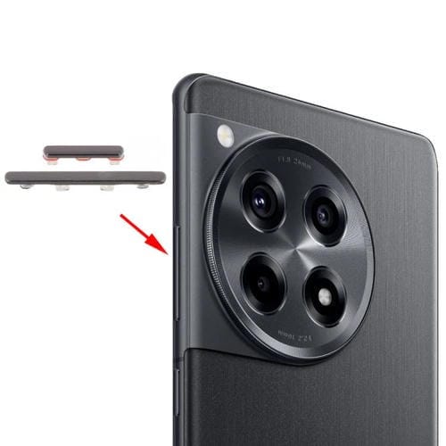 Para OnePlus 12R: Botón de encendido y botón de control de volumen (color titanio)