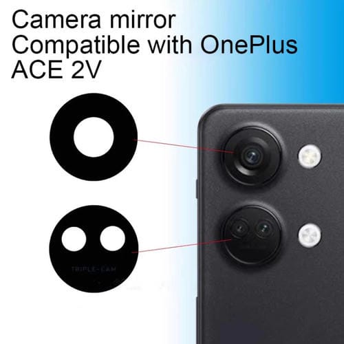 Juego de lentes para cámara trasera PHK110 para OnePlus Ace 2V (negro)