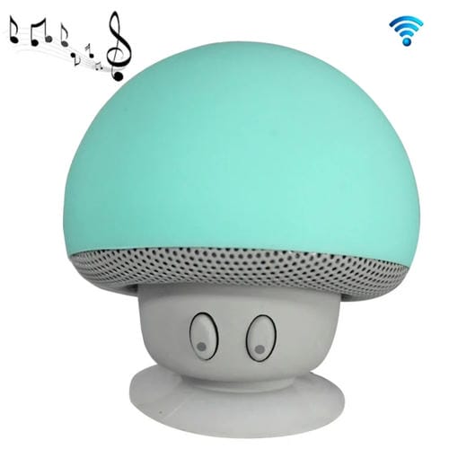 Altavoz Bluetooth Forma de Hongo Soporte de Succión (Verde)