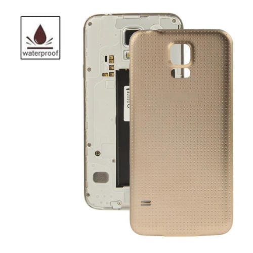 Cubierta de Batería para Samsung Galaxy S5 / G900 Impermeable (Oro) Material Plástico
