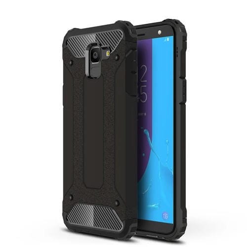 Estuche combinado de TPU + PC resistente de cuerpo completo para Galaxy J6 2018 (versión de la UE) (negro)