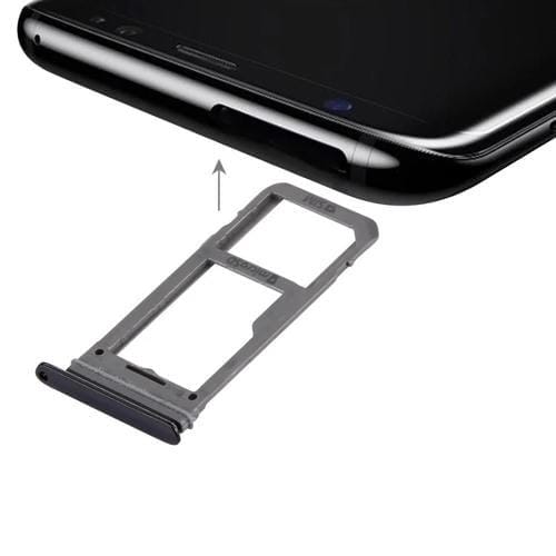 Bandeja de Tarjeta SIM y Micro SD para Samsung Galaxy S8 (Negro)