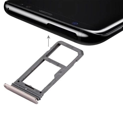 Bandeja de Tarjeta SIM y Micro SD para Samsung Galaxy S8 (Oro)