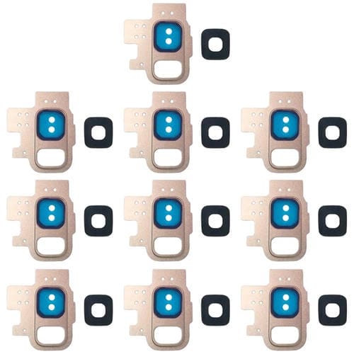 Housse d'objectif d'appareil photo Samsung Galaxy S9/G9600 (Or) - Pack de (10 pièces)