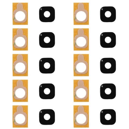 Cubierta de Lente de Cámara Trasera con Adhesivo para Samsung Galaxy J3 / J320 - (10 Piezas)