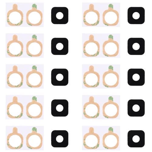 Couvercle de lentille de caméra arrière Samsung Galaxy S6 Active / G890 avec adhésif (10 pièces)