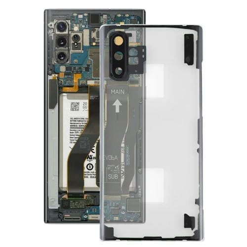 Tapa Trasera de Batería para Samsung Galaxy Note 10+ N975 / N9750 con Lente de Cámara (Transparente)
