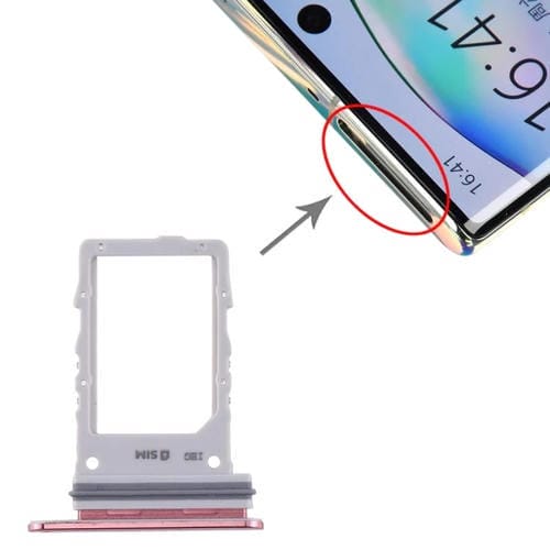 Bandeja de Tarjeta SIM para Samsung Galaxy Note 10+ 5G (Rosa)