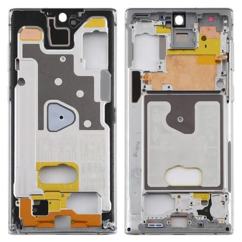 Marco Medio Bisel Placa para Samsung Galaxy Note 10 (Plata)