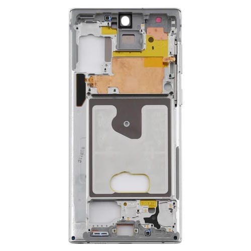 Marco Medio Bisel Placa para Samsung Galaxy Note 10 (Plata)