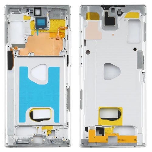 Marco Medio Bisel Placa para Samsung Galaxy Note 10+ 5G SM-N976F (Blanco)