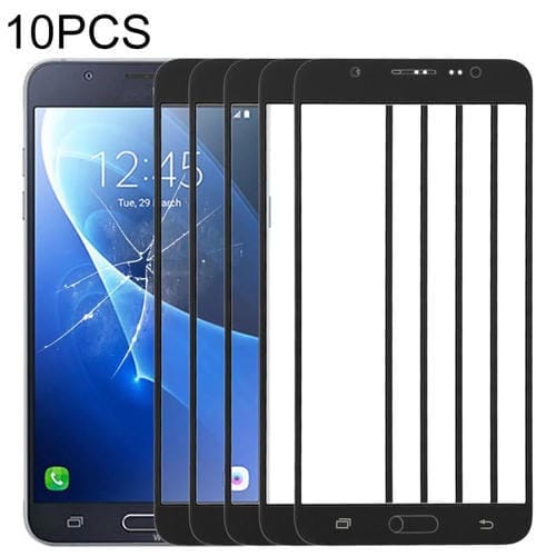 Lentes de Cristal Exterior Pantalla para Samsung Galaxy J7 J710F / FN / M / MN / 8 (Negro)