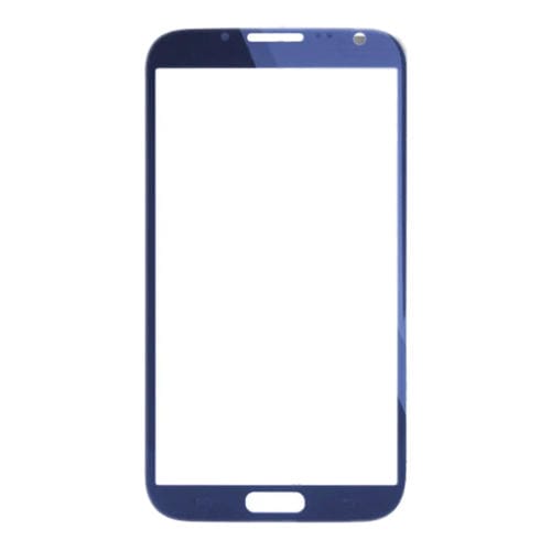 Pantalla Frontal para Samsung Galaxy Note 2 / N7100 Lente de Vidrio Exterior (Azul) 10pcs