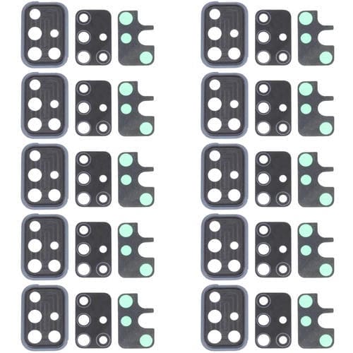 Cubierta de Lente de Cámara para Samsung Galaxy A71 5G SM-A716 (10 Piezas) (Negro)
