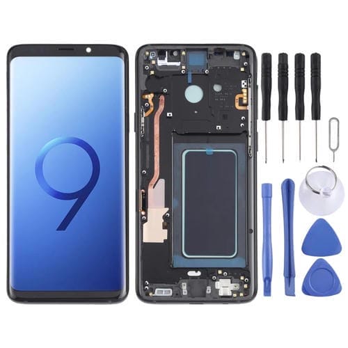 Ecrã LCD OLED Samsung Galaxy S9+ SM-G965 com Moldura (Preto)