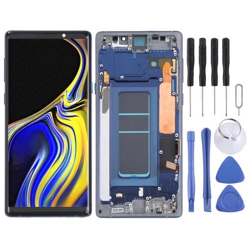 Pantalla Completa OLED para Samsung Galaxy Note 9 SM-N960 con Marco (Azul)