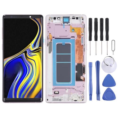 Pantalla Completa OLED para Samsung Galaxy Note 9 SM-N960 con Marco (Púrpura)