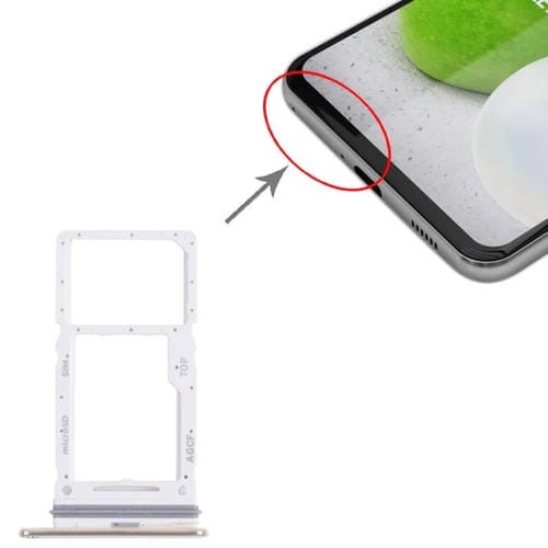 Tabuleiro de Cartão SIM e Micro SD Samsung Galaxy A73 5G SM-A736B (Branco)