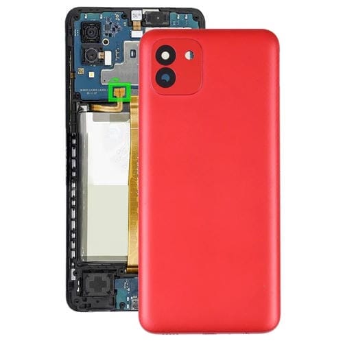 Tampa Traseira da Bateria Samsung Galaxy A03 SM-A035F (Vermelho)