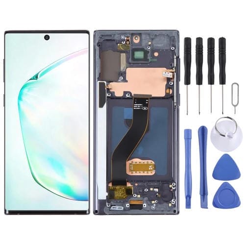 Pantalla Completa OLED para Samsung Galaxy Note 10 SM-N970F con Marco (Negro)