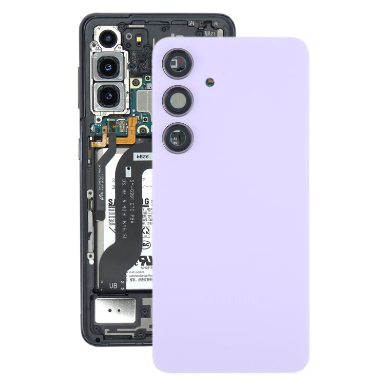 Tapa Bateria Back Cover + Lente Camara Samsung Galaxy S24 S921B Morado Claro