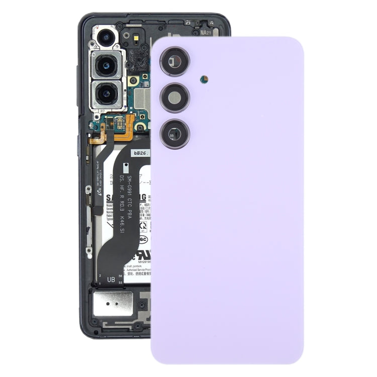 Tapa Bateria Back Cover + Lente Camara Samsung Galaxy S24 + S926B Morado claro