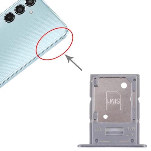 Bandeja Tarjeta SIM + SIM / Micro SD para Samsung Galaxy M35 5G SM-M356B (Gris)