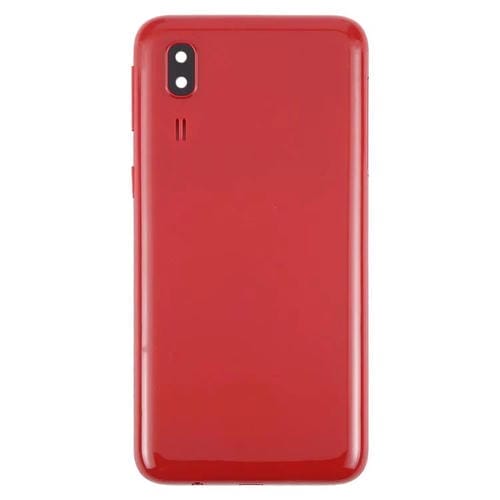 Carcasa trasera con tapa para lente de cámara (roja) para Samsung Galaxy A2 Core SM-A260F