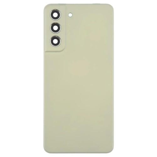 Carcasa trasera con tapa para lente de cámara para Samsung Galaxy S21 FE SM-G990B (verde)