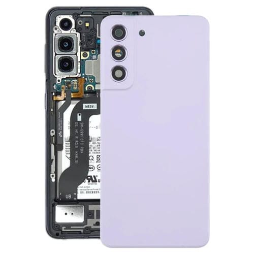Carcasa trasera con tapa para lente de cámara para Samsung Galaxy S21 FE SM-G990B (morado)