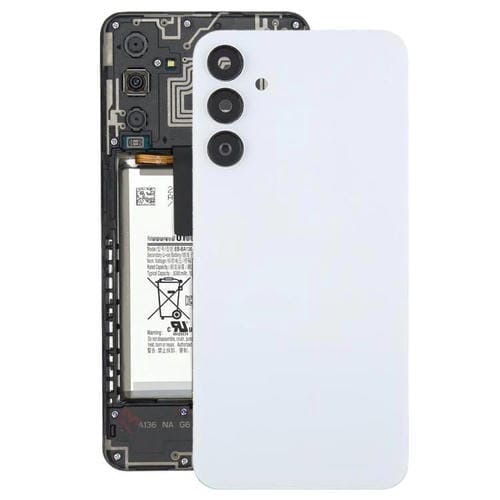 Carcasa trasera con tapa para lente de cámara para Samsung Galaxy A15 SM-A155F (blanca)