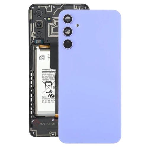 Carcasa trasera con tapa para lente de cámara para Samsung Galaxy A34 SM-A346B (morado)