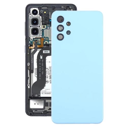 Tapa trasera de batería y lente de cámara para Samsung Galaxy A32 4G SM-A325F (azul)