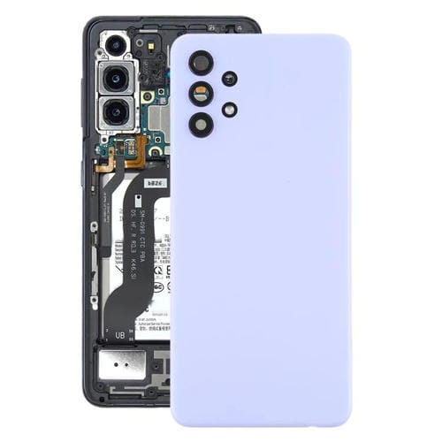 Tapa trasera de batería y lente de cámara para Samsung Galaxy A32 4G SM-A325F (morado)