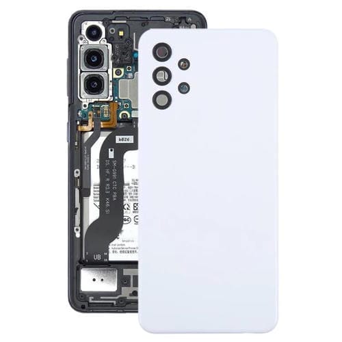 Tapa trasera de batería y lente de cámara para Samsung Galaxy A32 4G SM-A325F (blanca)