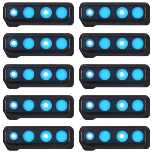 Cubierta de Lente de Cámara para Samsung Galaxy A9 A920F / DS (10 Piezas) (Negro)