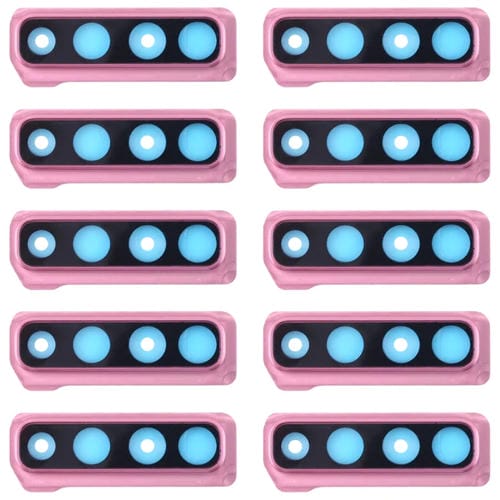 Cubierta de Lente de Cámara para Samsung Galaxy A9 A920F / DS (10 Piezas) (Rosa)