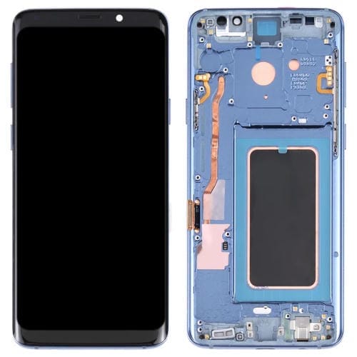 Ecrã LCD Super AMOLED Samsung Galaxy S9+ G965F DS G965U G965W G9650 com Moldura (Azul)
