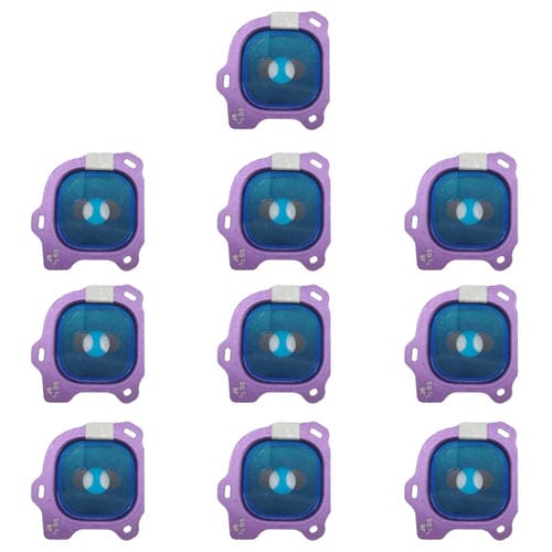 Cubierta de Lente de Cámara para Samsung Galaxy J6, (10 Piezas) (Púrpura)