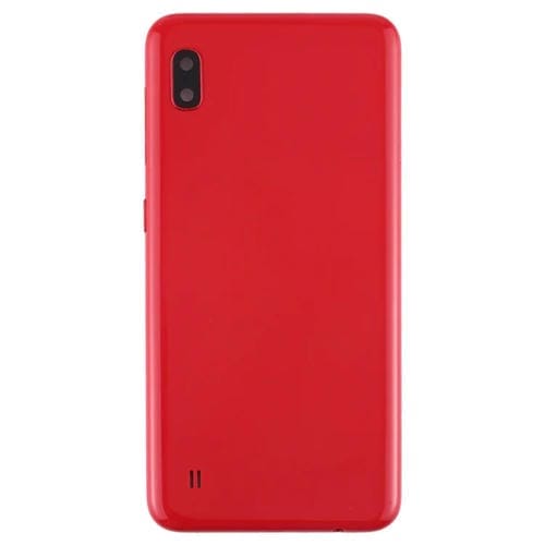 Cubierta de Batería para Samsung Galaxy A10 SM-A105 Tapa Trasera con Lente y Teclas (Rojo)
