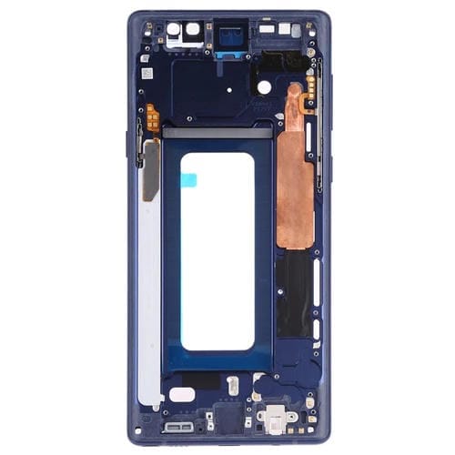 Placa de Bisel de Marco Medio para Samsung Galaxy Note 9 SM-N960 con Teclas Laterales (Azul)