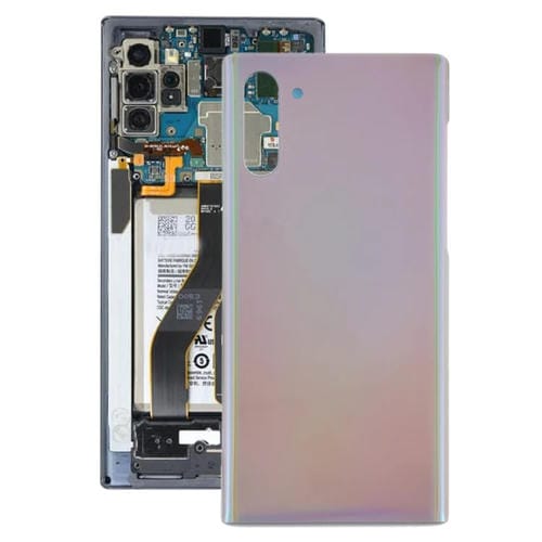 Tapa Trasera para Samsung Galaxy Note 10 de Batería (Plata)