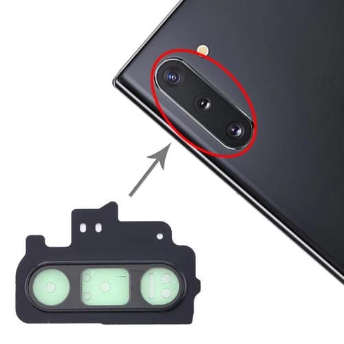 Cubierta de Lente de Cámara para Samsung Galaxy Note 10 (10 Piezas) (Negro)