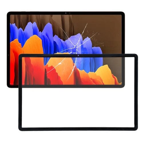Lente de Cristal Pantalla Frontal para Samsung Galaxy Tab S7 FE SM-T730 (Negro)