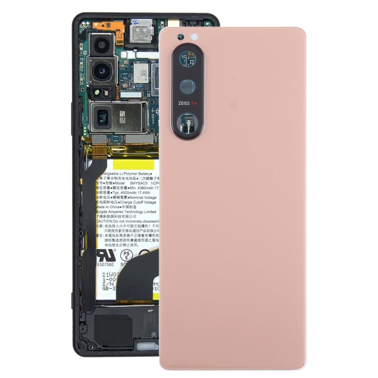 Tapa Bateria Back Cover + Lente Camara Sony Xperia 5 III Rosa