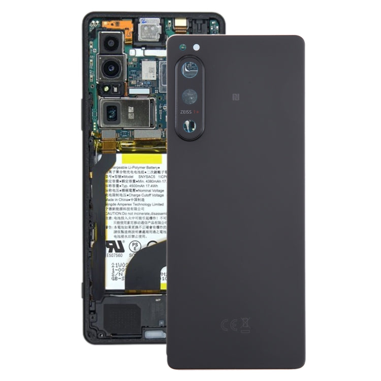 Tapa Bateria Back Cover + Lente Camara Sony Xperia 5 IV Negro