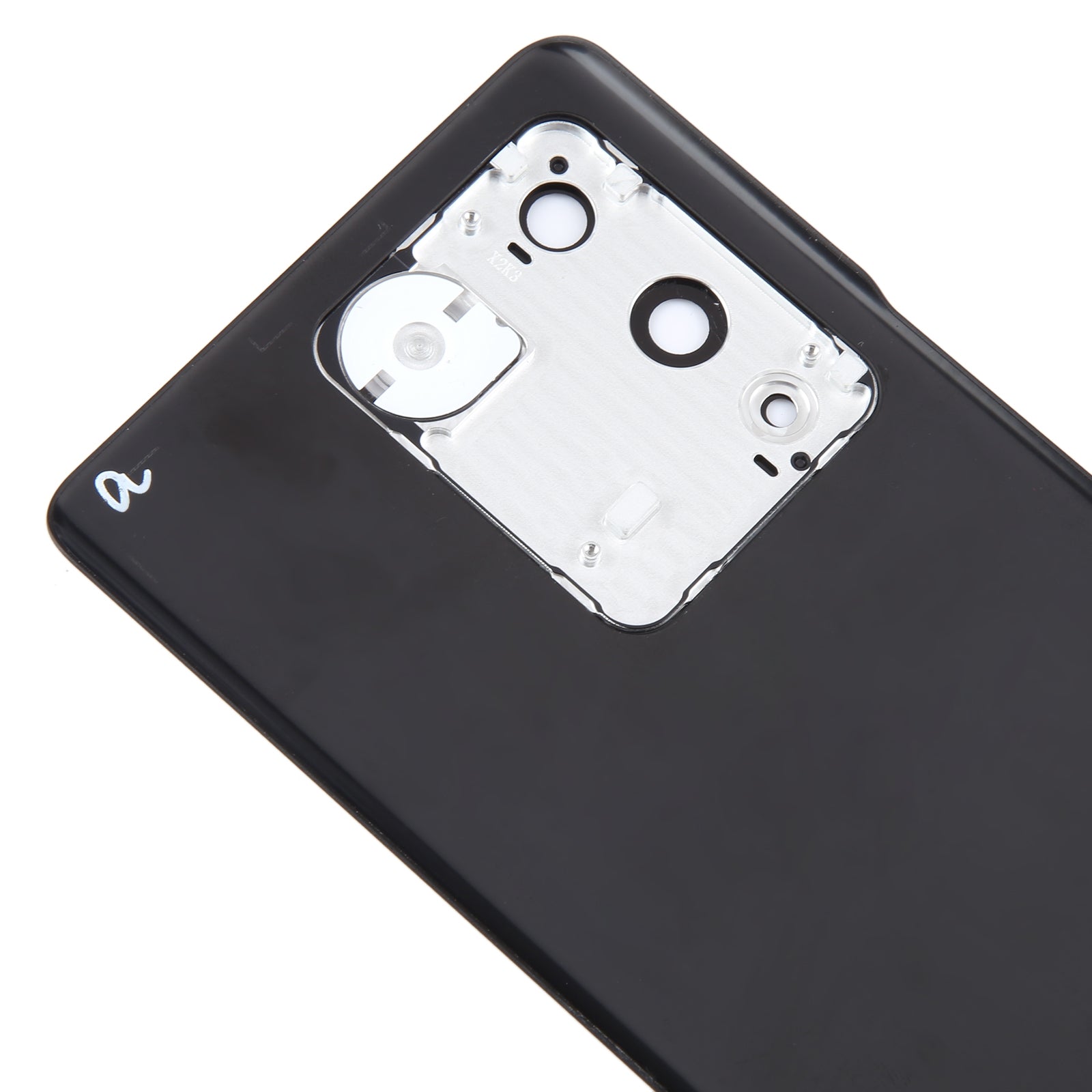 Tapa Bateria Back Cover + Lente Camara Vivo V27 Negro