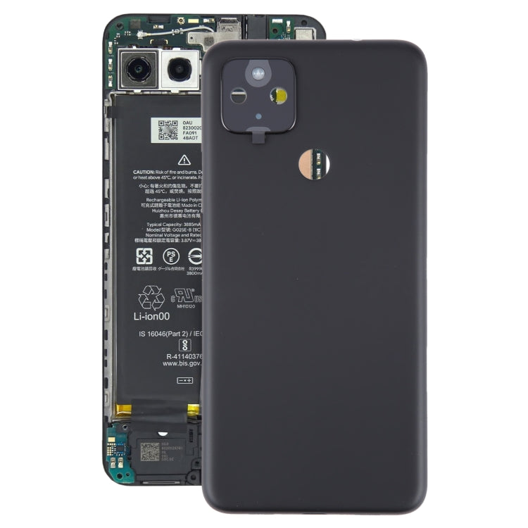 Tapa Bateria Back Cover + Lente Camara Google Pixel 4A 5G Negro