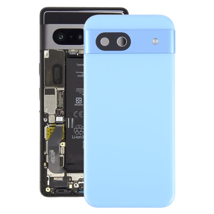 Tapa Bateria Back Cover + Lente Camara Google Pixel 8A Azul